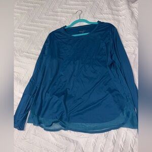 Athleta XL Teal Long Sleeve Top